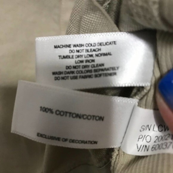 Cutter & Buck beige top  roll up sleeves button  up  collared Top size XS - Picture 7 of 8